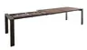 Esstisch 3400 - ausziehbar, LB ca. 200x100 cm, Nussbaum massiv