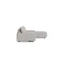Ecksofa Serava - 2,5-Sitzer mit Longchair rechts, inkl. Relaxfunktion, Stoff, Grau