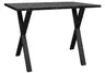 Bartresentisch - LB ca. 140x90 cm, Graphit, Schwarz