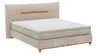 Boxspringbett Alpin - Liegefläche ca. 180x200 cm, Stoff, Graubeige
