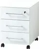 Rollcontainer GWEN - B/H/T ca. 40x55x50 cm, Weiß 