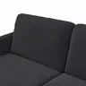 Wohnlandschaft Enna - Longchair links, 2,5-Sitzer, Ecke rechts, Stoff, Anthrazit