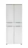 Büroschrank - B ca. 80 cm, Artisan Eiche Nachbildung, Weiß