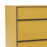 Kommode Loretto - BHT ca. 60x115x53 cm, Lack matt, Safrangelb