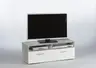 TV-Lowboard - B ca. 95 cm, Betonoptik, Weiß