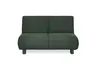 Faltsofa EBBY - 2-Sitzer ohne Armlehne, 140 cm inkl. Schlaffunktion/Relaxfunktion, Stoff, Dunkelgrün