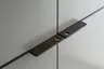Drehtürenschrank Matera - BHT ca. 301x235x60 cm, Lack Matt, Muschelgrau, Griffe Coffee