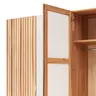 Drehtürenschrank Tigris - B. ca. 240 cm, Kernbuche massiv, geölt
