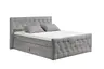 Boxspringbett- Liegefläche ca. 180x200 cm, Stoff, Grau