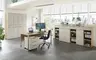 Büroschrank - B ca. 80 cm, Riva Eiche Nachbildung, Kaschmir