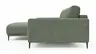 Ecksofa Solero 2.0 - Longchair groß mit 1,5-Sitzer rechts, Stoff, Olivgrün