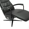 Relaxsessel Rafael - inkl. Relaxfunktion (motorisch), Leder, Schwarz