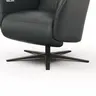 Sessel Noto Relax II - Rückenlehne und Fußteil verstellbar (motorisch), Leder, Schwarz