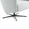 Relaxsessel Rufus - inkl. Relaxfunktion, Leder, Hellgrau