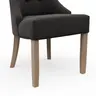 Stuhl Litchfield - Stoff, Schwarzgrau