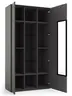 Vitrine Medio - Melamin, Schiefergrau