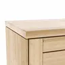 Vitrine Faro Plus - BH ca. 92x213 cm, Wildeiche massiv, Bianco