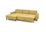 Ecksofa CALM MOVE 2.0 - Longchair links mit 2,5-Sitzer, Schlaffunktion, Feincord, Gold