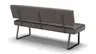 Polsterbank Carmelo - Breite ca. 163 cm, Leder, Steingrau