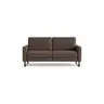 Sofa Aracena - 2,5-Sitzer, Leder, Graubraun