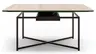 Couchtisch Cena - LB ca. 132x108 cm, Platten drehbar, Keramik, Travertin 