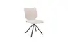 Stuhl Cupi - Stativ, Stoff, Ecru