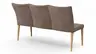 Polsterbank Florea - Breite ca. 155 cm, Stoff, Dunkelbraun
