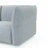 Ecksofa Motone - Ecke links mit 2,5-Sitzer, Stoff, Hellblau