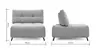 Sessel Comodo - 1-Sitzer, Stoff, Offwhite