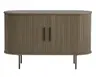 Sideboard - B ca. 120 cm, Eiche Furnier, Smoked