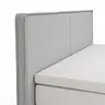 Boxspringbett Alpin - Liegefläche ca. 180x200 cm, Stoff, Grau
