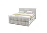 Boxspringbett- Liegefläche ca. 180x200 cm, Stoff, Creme
