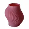 Deko-Vase - DH ca. 17x20 cm, Rot