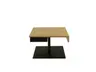 Couchtisch - höhenverstellbar, LBH. ca.70x70x47-65 cm, Wildeiche furniert