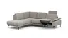 Ecksofa Matero - Ecke mit 2-Sitzer rechts inkl. Relaxfunktion motorisch und Sitzvorzug, Stoff, Graubeige