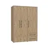 Drehtürenschrank FATHIE- B ca. 144 cm, Eiche Dekor Artisan