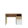 Schreibtisch FILIPO- LB ca. 110x60 cm, Eiche Dekor, Weiß