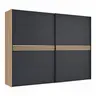 Schwebetürenschrank Viana - BHT ca. 300x230x68 cm, Anthrazit
