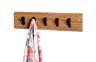 Wandgarderobe - B ca. 60 cm, Akazie, Schwarz