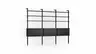 Regal Edge - B ca. 283 cm, Lack, Schwarz