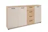 Sideboard- B ca. 160 cm, Eiche Dekor, Beige