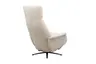 Sessel Liam - Relaxfunktion, Stoff, Ecru