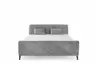 Boxspringbett JESSI- Liegefläche ca. 180x200 cm, Stoff, Hellgrau