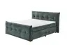 Boxspringbett- Liegefläche ca. 180x200 cm, Stoff, Dunkelgrün