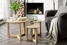 Couchtisch - 3-er Set, Asteiche massiv