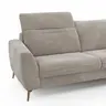 Sofa Tulsa KV - 3-Sitzer, inkl. Kopfteilverstellung, Stoff, Graubeige