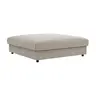 Hocker Stormy - LB ca. 110x110 cm, Stoff, Graubeige