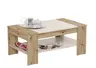 Couchtisch - LB ca. 100x85 cm, Artisan Eiche Nachbildung, Kaschmir