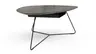 Couchtisch Fano - LBH ca. 121x75x38 cm, HPL Laminat, Graubraun