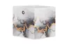 Faltbox - Stoff, Marmor Grau/Gold